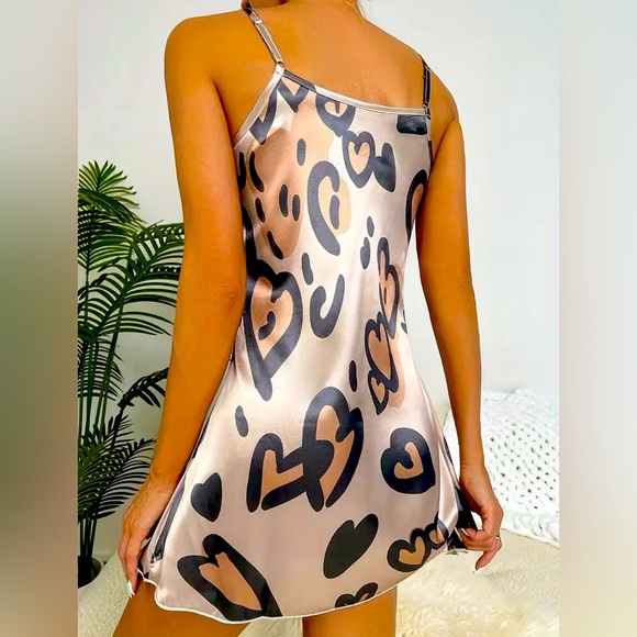 Hearts Spaghetti Strap Nightgown - Picture 2 of 5